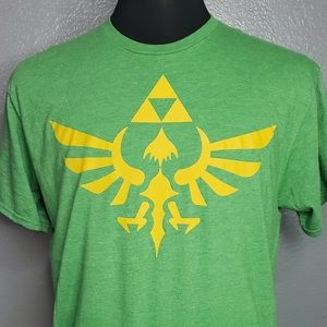 The Legend of Zelda Skyward Sword Logo Green XL PreOwned T-Shirt-Nintendo